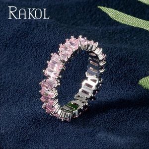 Brand knew beautiful thin baguette pink ring
